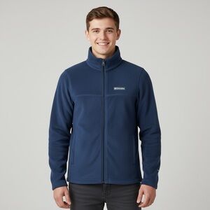 Columbia Men's Blue Fleece Jacket Size XS